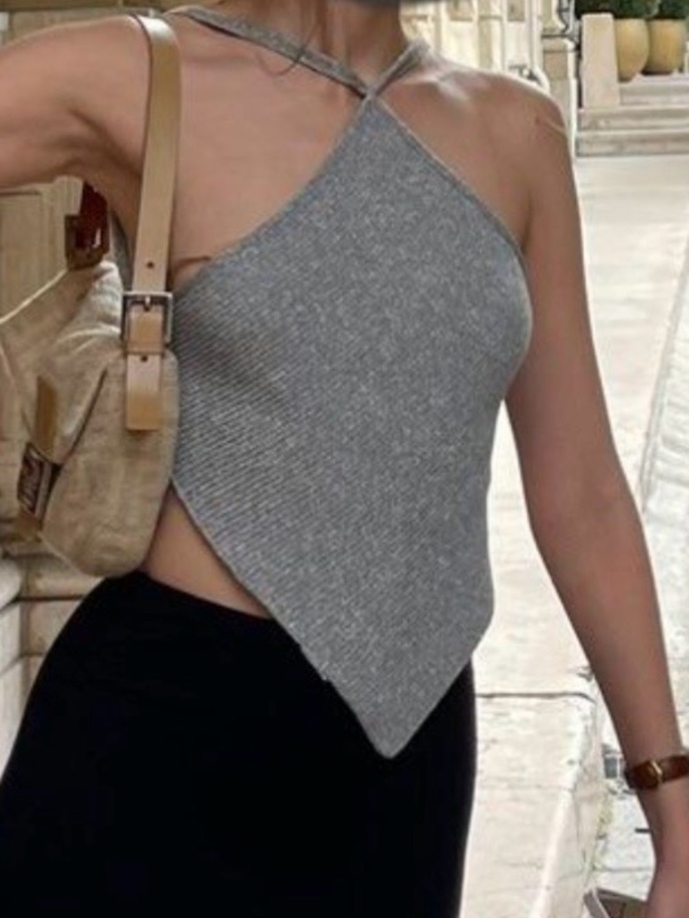 Zara Shimmer Sparkle Backless Top Silver Summer Glitter Size Medium